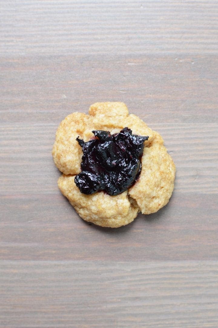 Lemon Blueberry Thumbprint Cookies