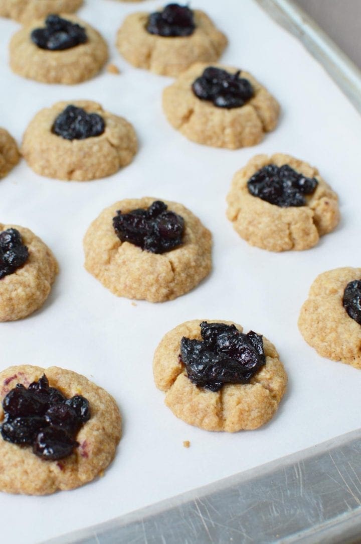 Lemon Blueberry Thumbprint Cookies