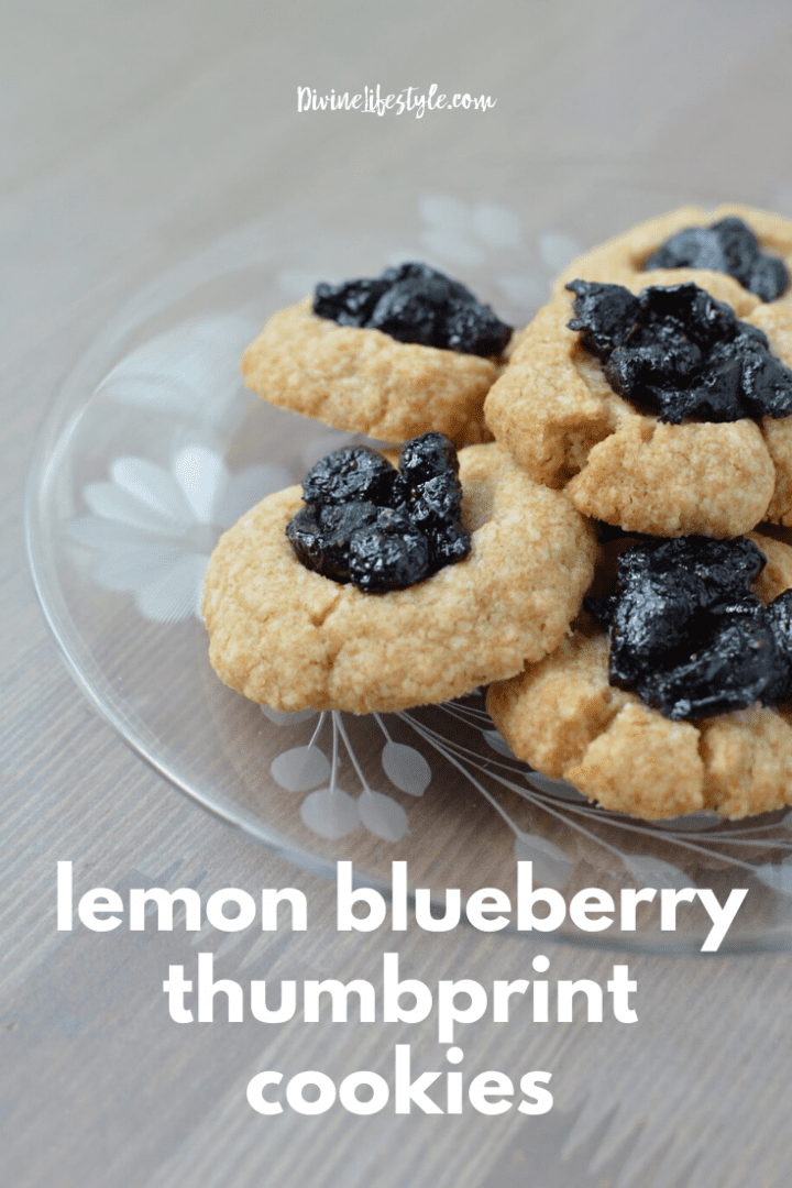 Lemon Blueberry Thumbprint Cookies