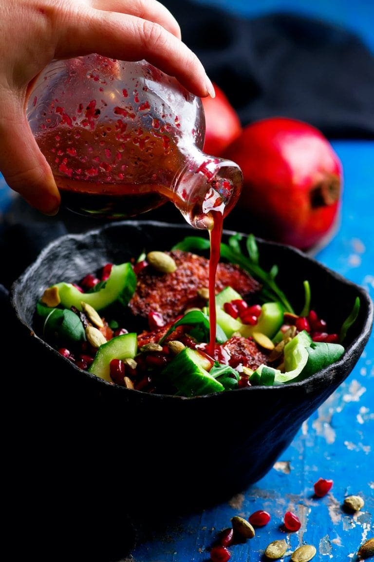 Pomegranate Balsamic Vinaigrette Dressing Divine Lifestyle