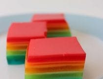 Rainbow Jello Squares