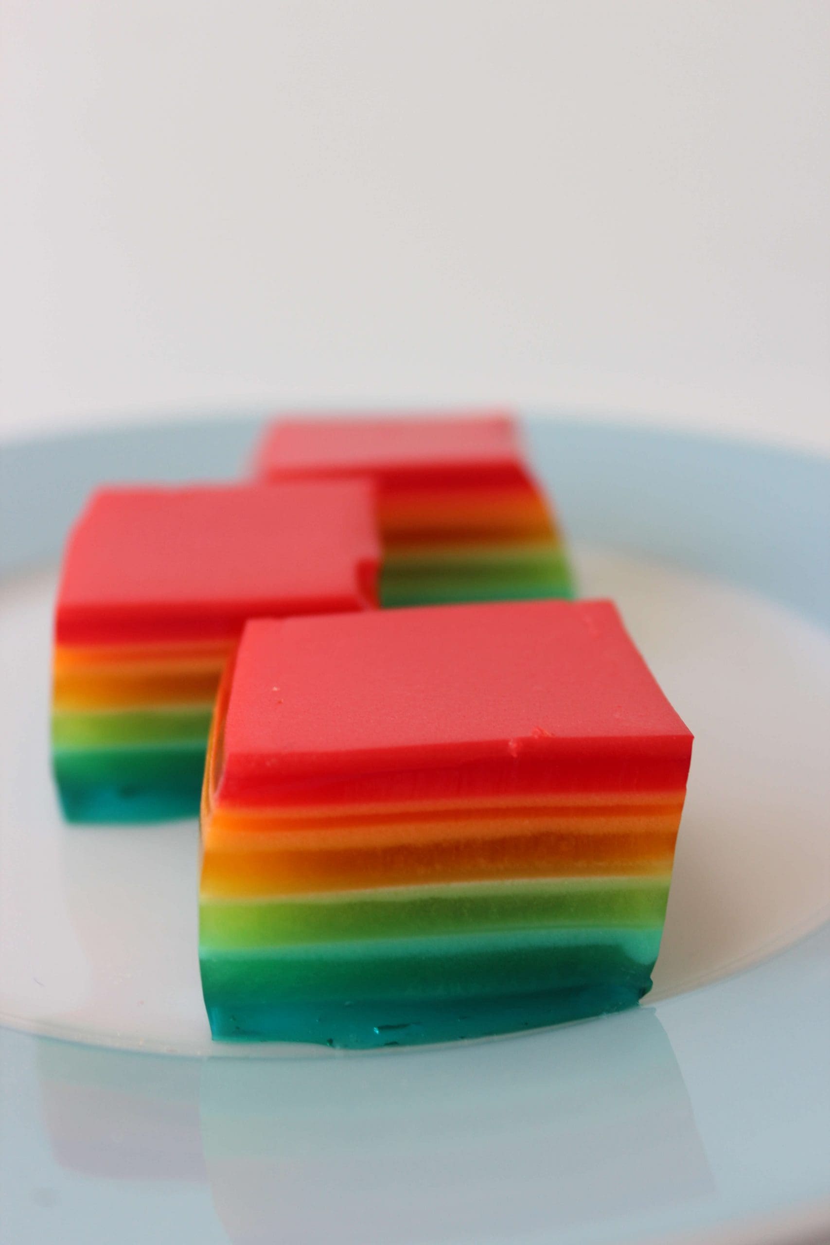 Rainbow Jello Squares Fun PRIDE Dessert Divine Lifestyle