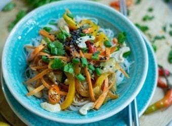 Thai Noodle Salad with Peanut Sauce