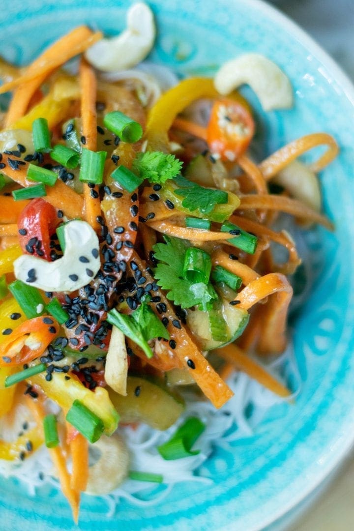 Thai Noodle Salad with Peanut Sauce