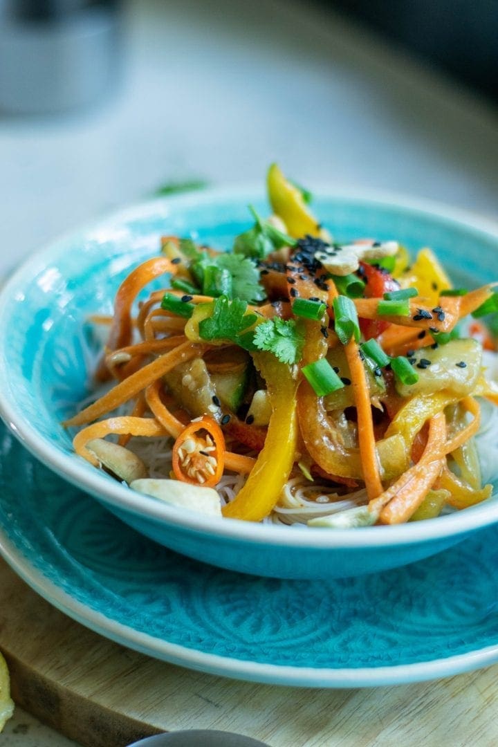 Thai Noodle Salad with Peanut Sauce