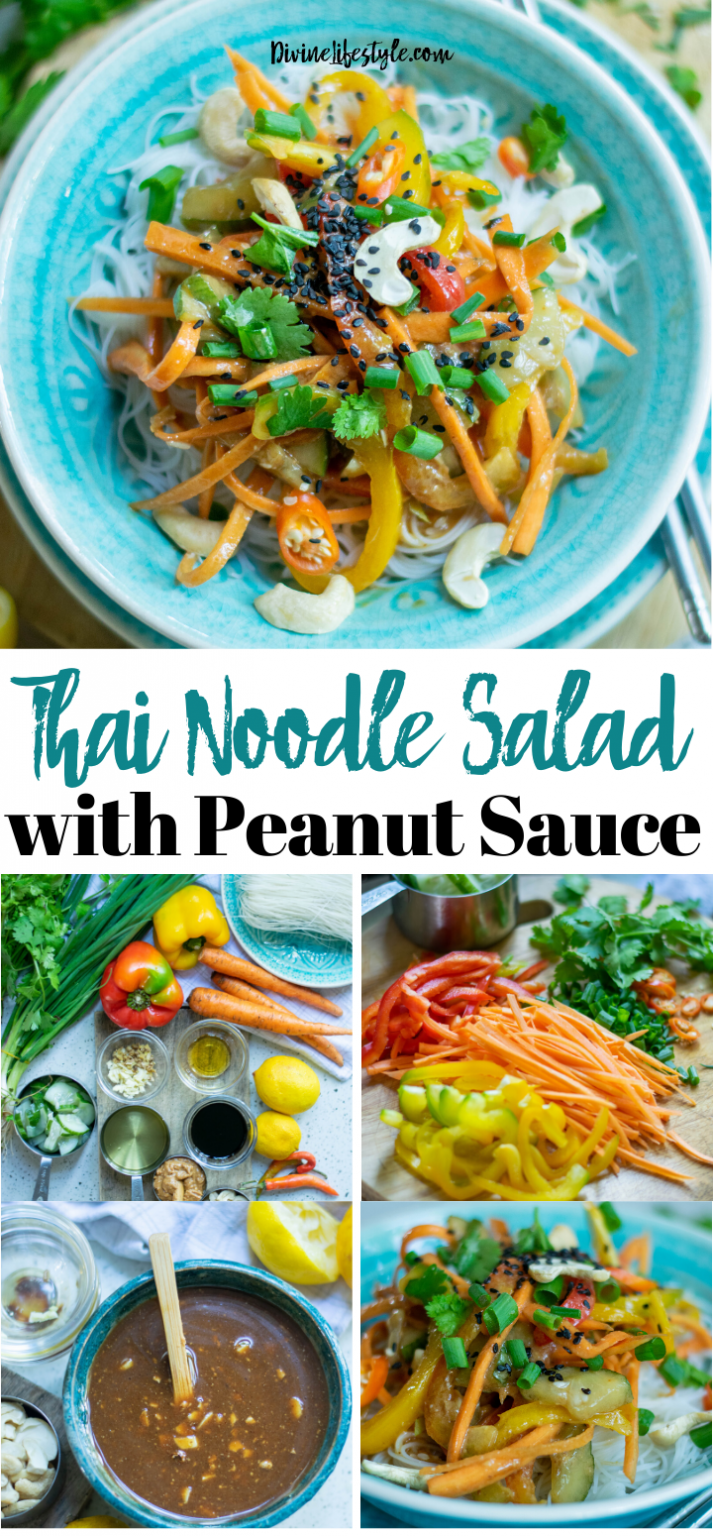 Thai Noodle Salad with Peanut Sauce Dinner Recipe