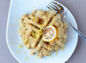 Vegan Lemon Ricotta Waffles