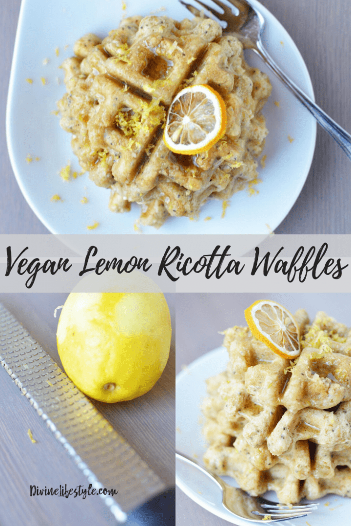 Vegan Lemon Ricotta Waffles