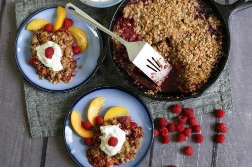 Raspberry Peach Crisp Recipe