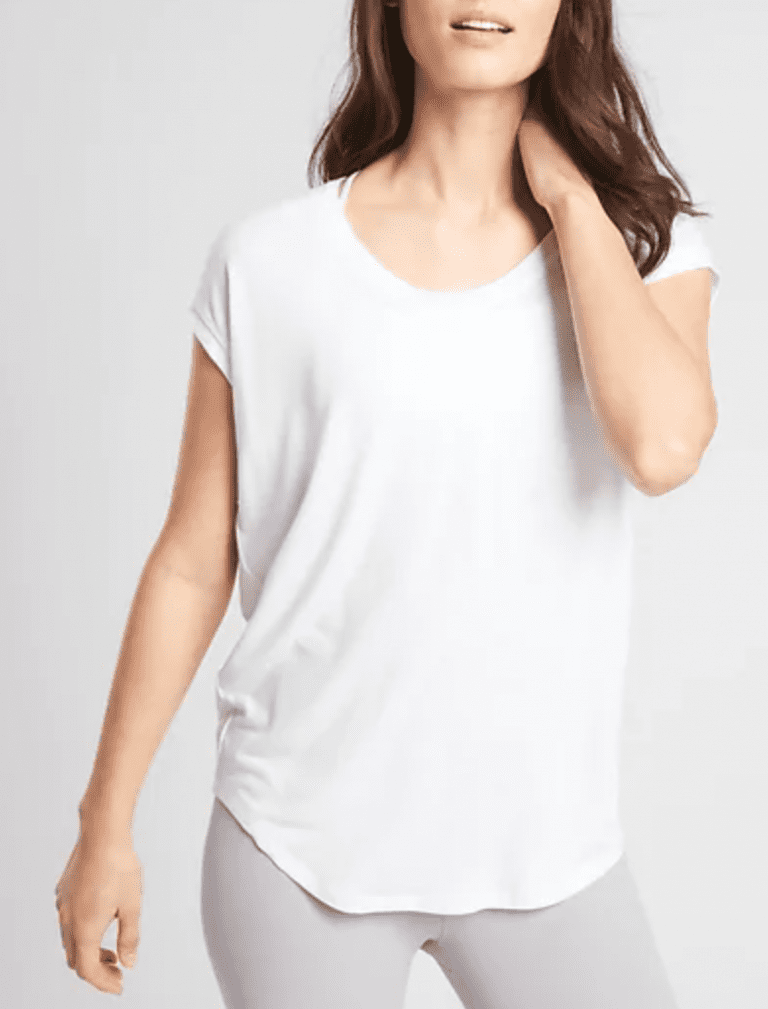basic womens white tee