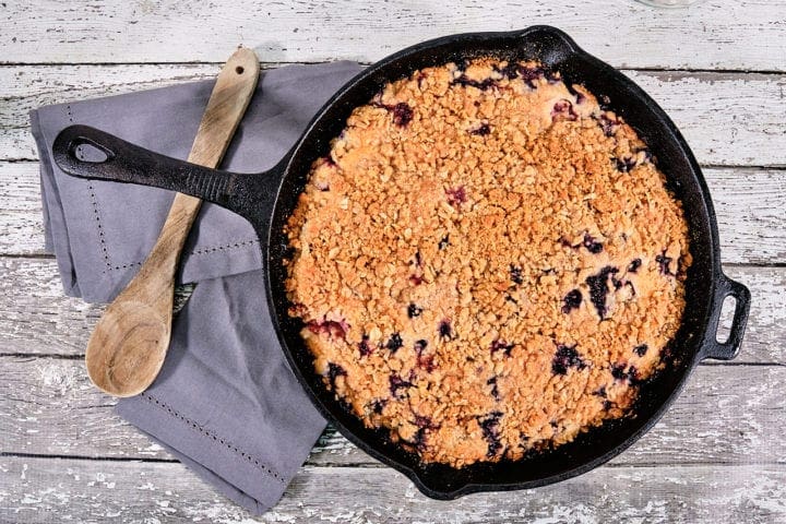 Blueberry and Cherry Crumble