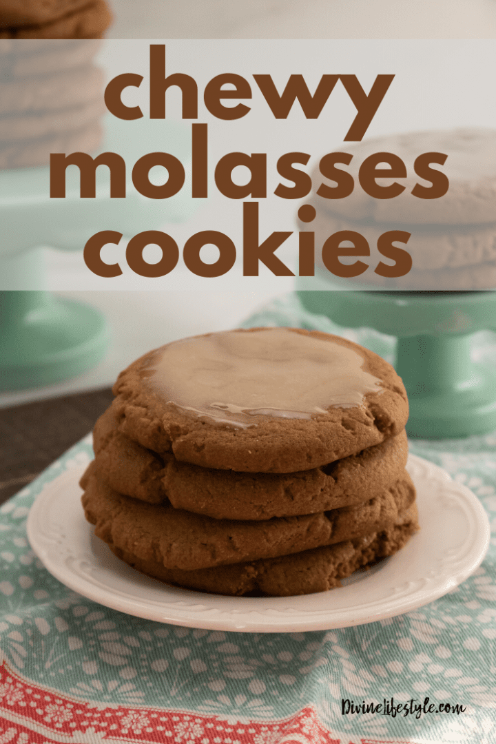 Chewy Molasses Cookie Recipe with Icing