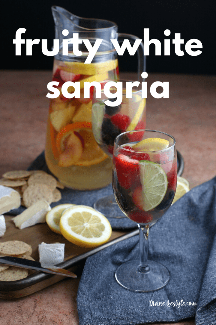 Easy Fruity Summer White Sangria Recipe with Rum