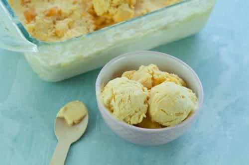 Easy No Churn Homemade Mango Ice Cream Recipe