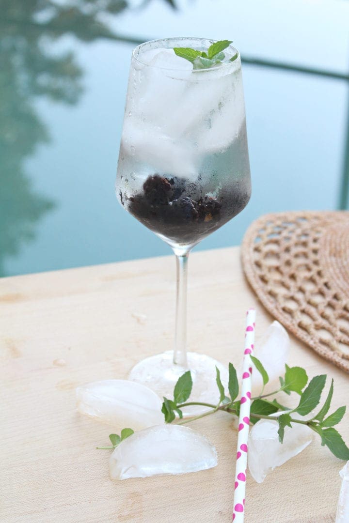 Fresh Blackberry Mint Infused Water Recipe