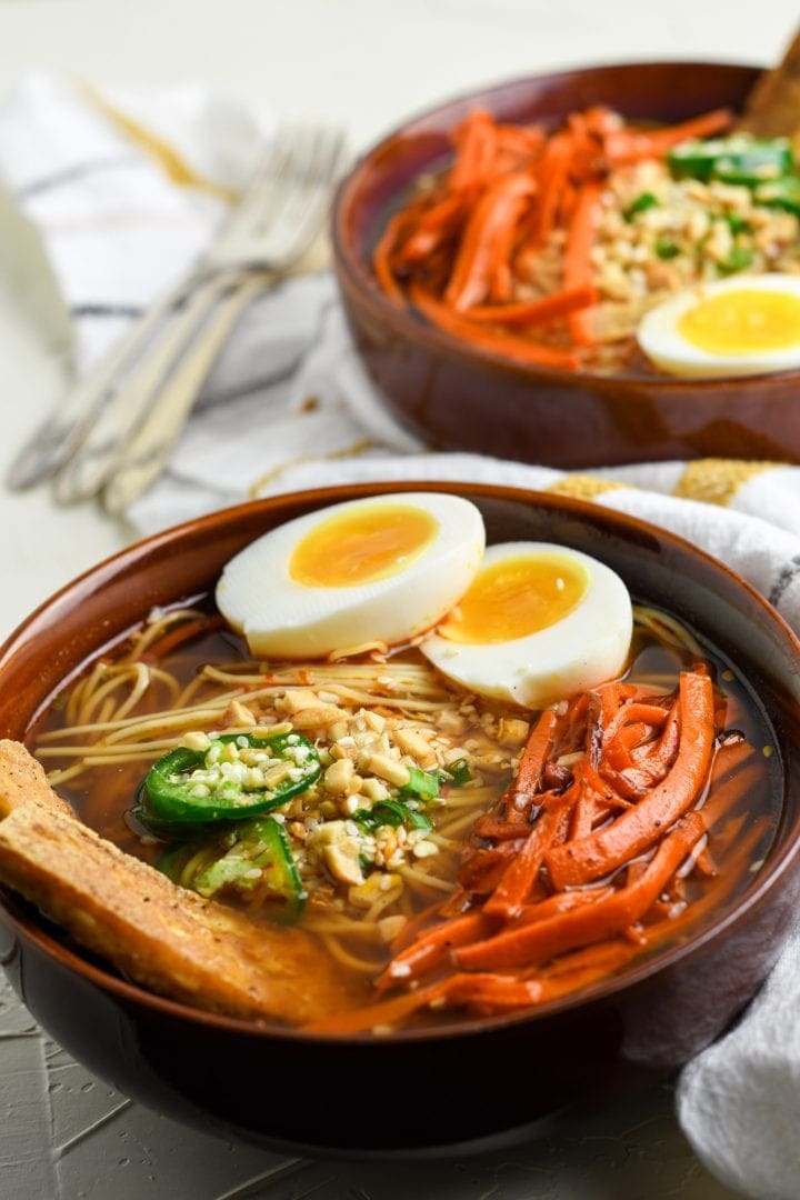 Homemade Vegetarian Ramen Recipe Simple Ramen Noodle Bowl