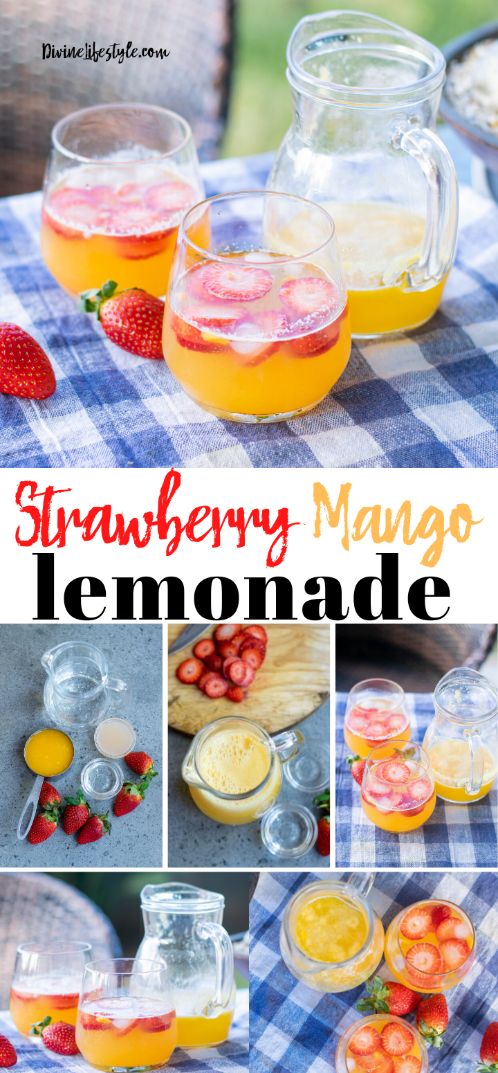 How to Make Strawberry Mango Lemonade