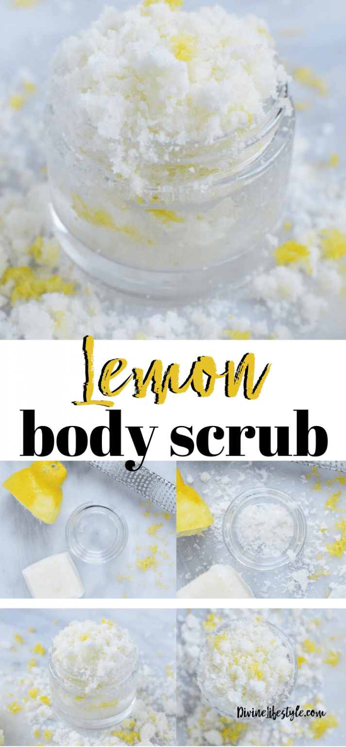Lemon Body Scrub with Coconut Oil Beauty Sugar Divine Lifestyle