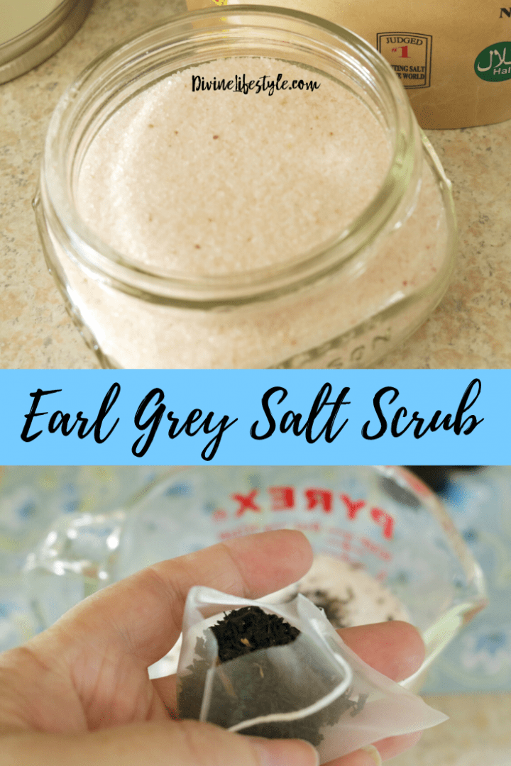 Moisturizing Earl Grey DIY Salt Scrub