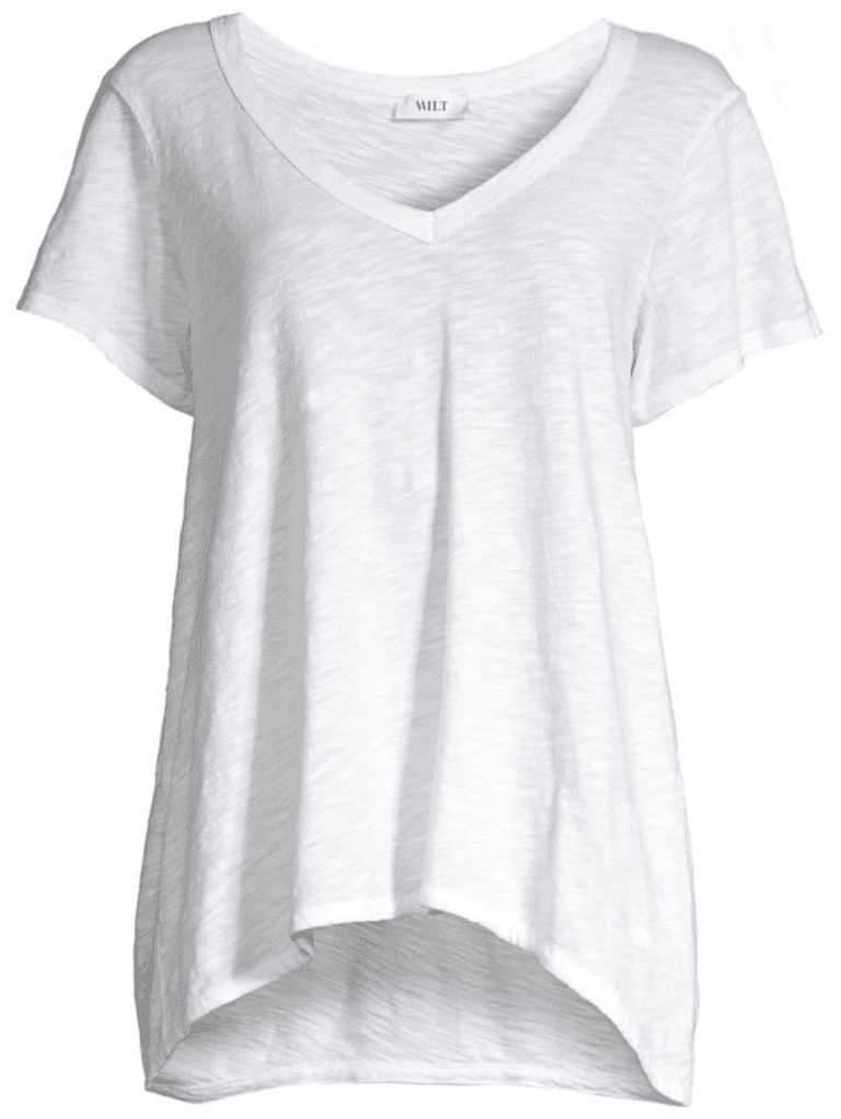 basic womens white tee