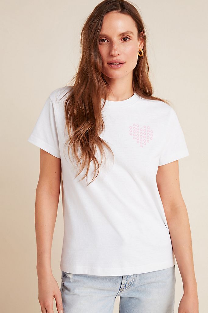 basic womens white tee