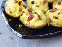 Veggie Stuffed Potato Skins Recipe