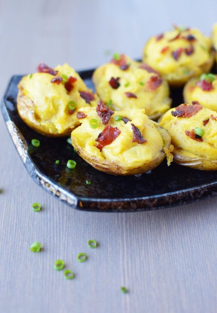 Veggie Stuffed Potato Skins Recipe