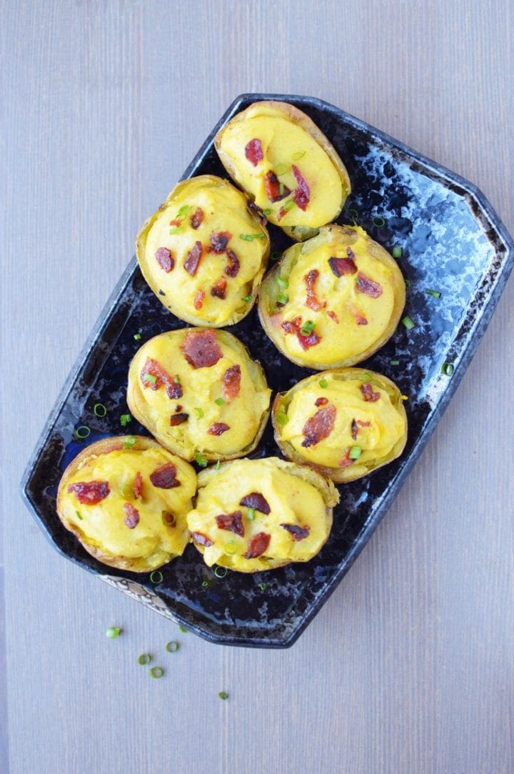 Veggie Stuffed Potato Skins Recipe