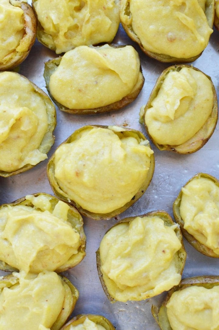 Veggie Stuffed Potato Skins Recipe