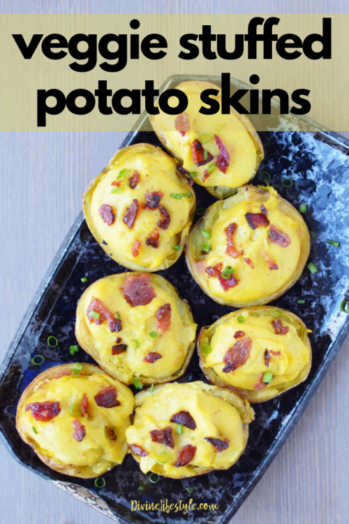 Veggie Stuffed Potato Skins Recipe Delicious Appetizer Recipe