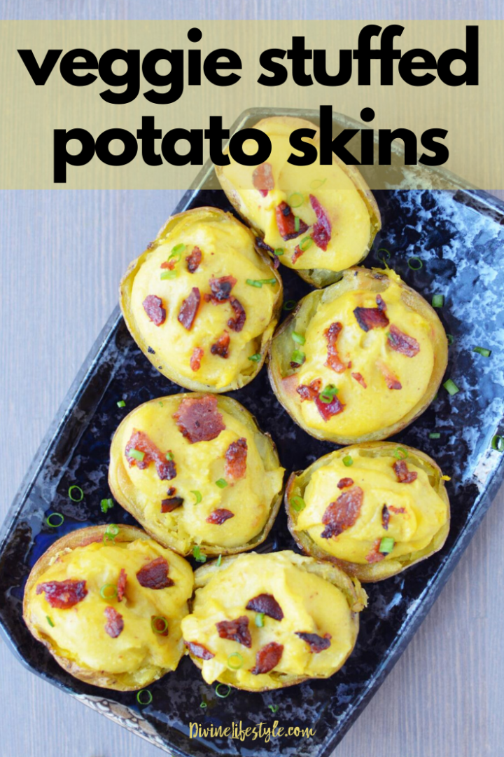 Veggie Stuffed Potato Skins Recipe