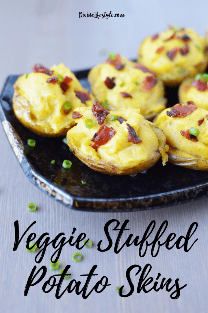 Veggie Stuffed Potato Skins Recipe