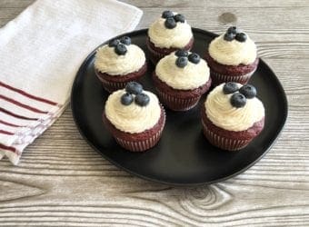 4th of July Red Velvet Cupcakes