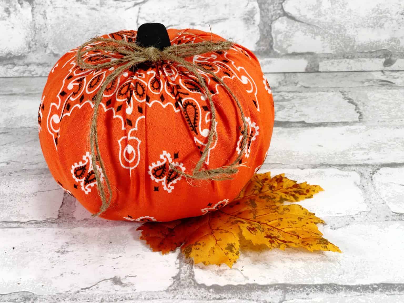 How to Make Cloth Pumpkins Tutorial Halloween Craft Divine Lifestyle