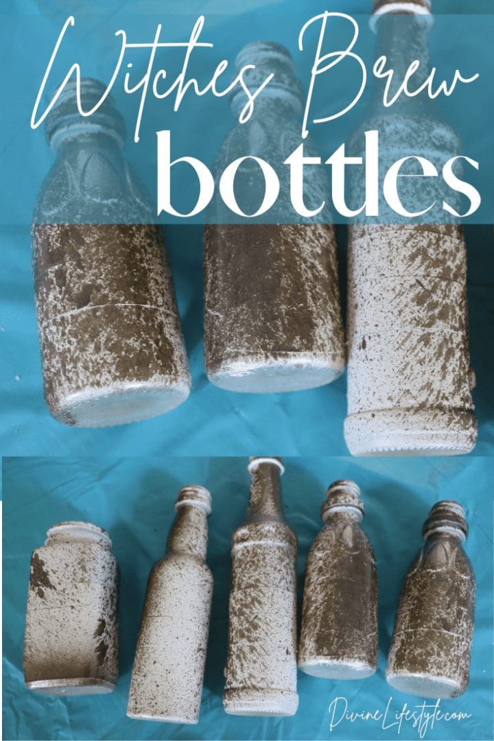 DIY Halloween Witches Brew Ingredients Bottles Divine Lifestyle
