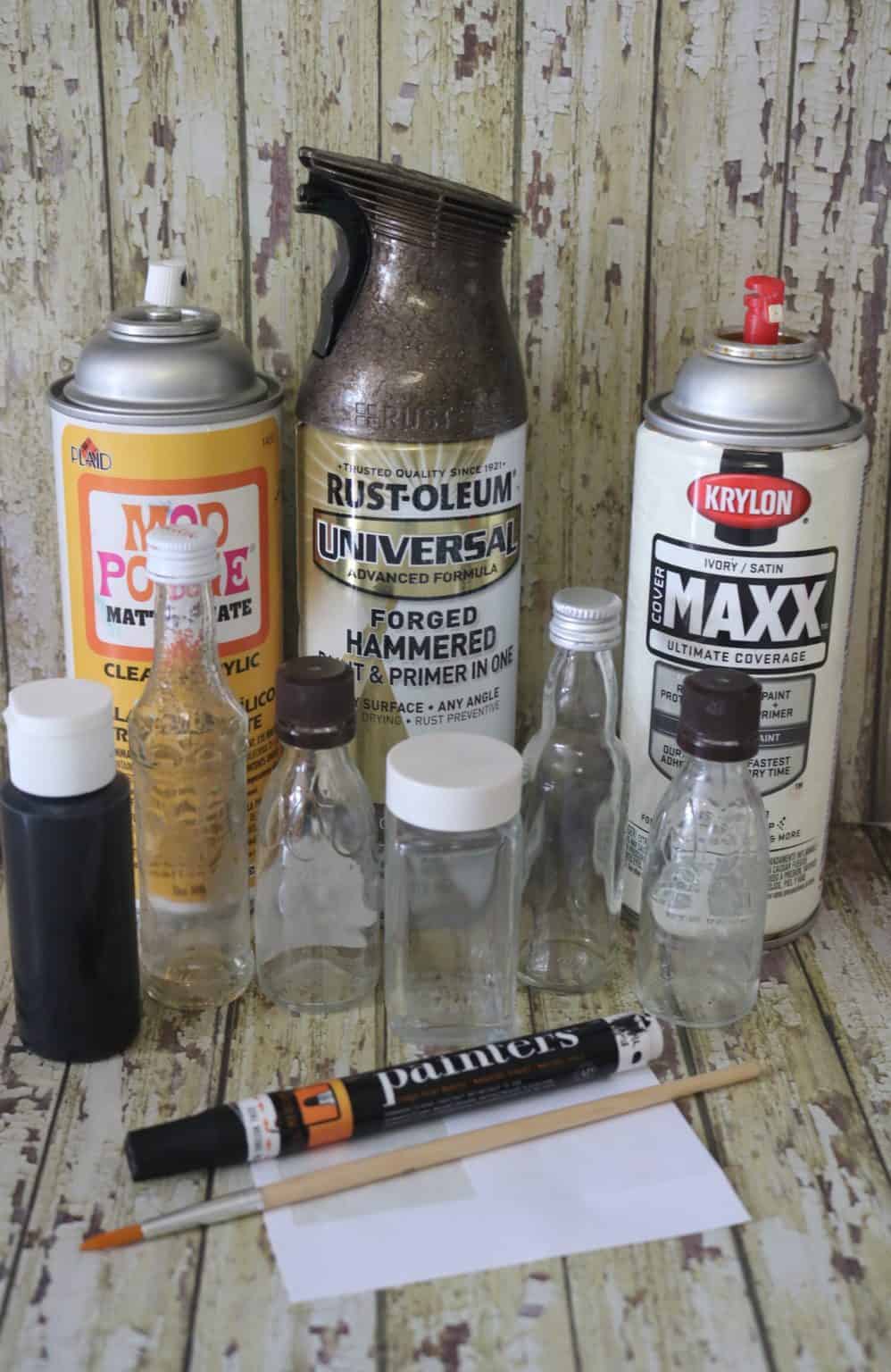 DIY Halloween Witches Brew Ingredients Bottles Divine Lifestyle