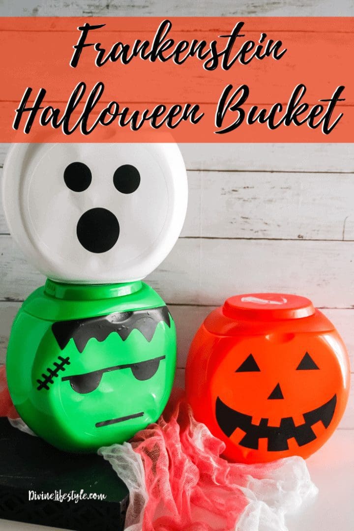 Upcycled Laundry Detergent Tub: DIY Frankenstein Craft Bucket for Halloween