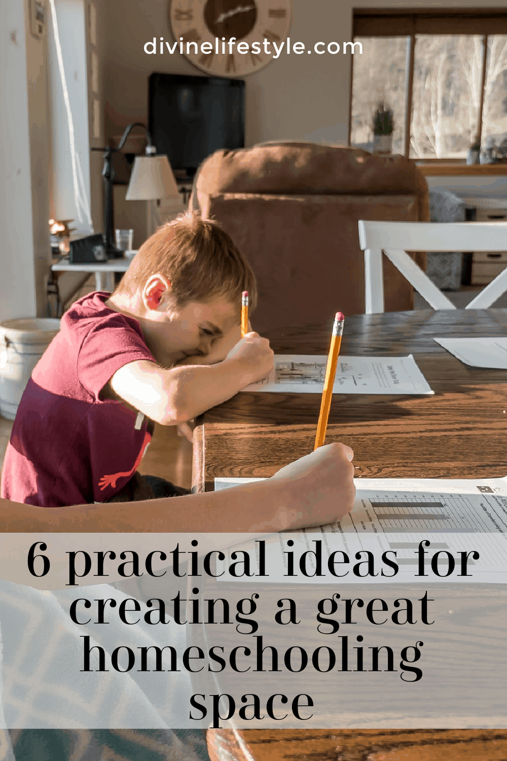 6 practical ideas for creating a great homeschooling space