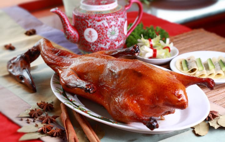 Roasted whole Peking Duck