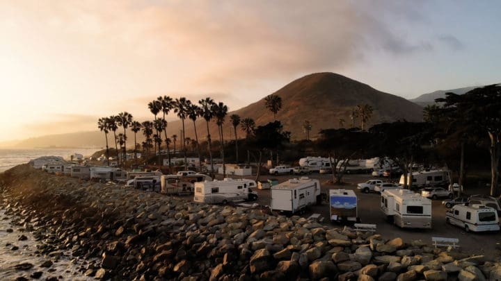 RV Camping California Coast, California Ocean California dur