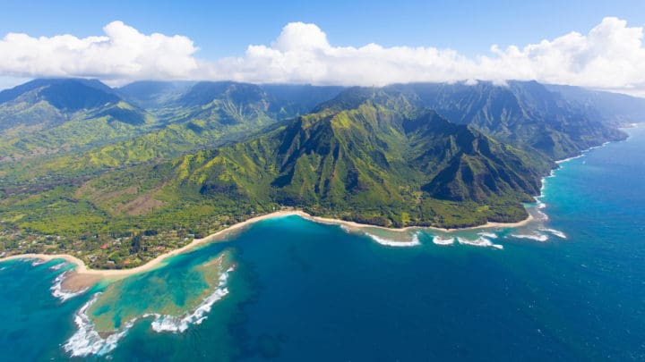 kauai aerial view