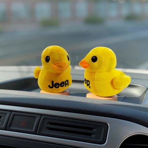 Gifts for Jeep Owners Jeep Text Logo Duck Stuffed Animal Plush Perfect Enthusiasts You've Been Ducked Yellow