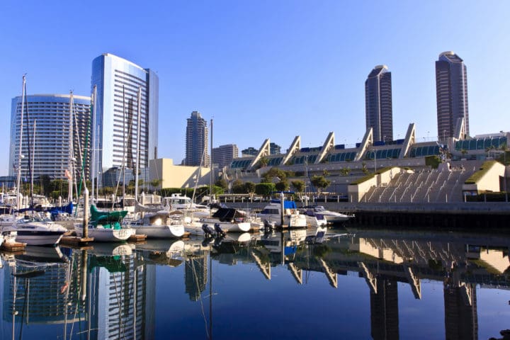 Best City to Live in USA San Diego City Skyline