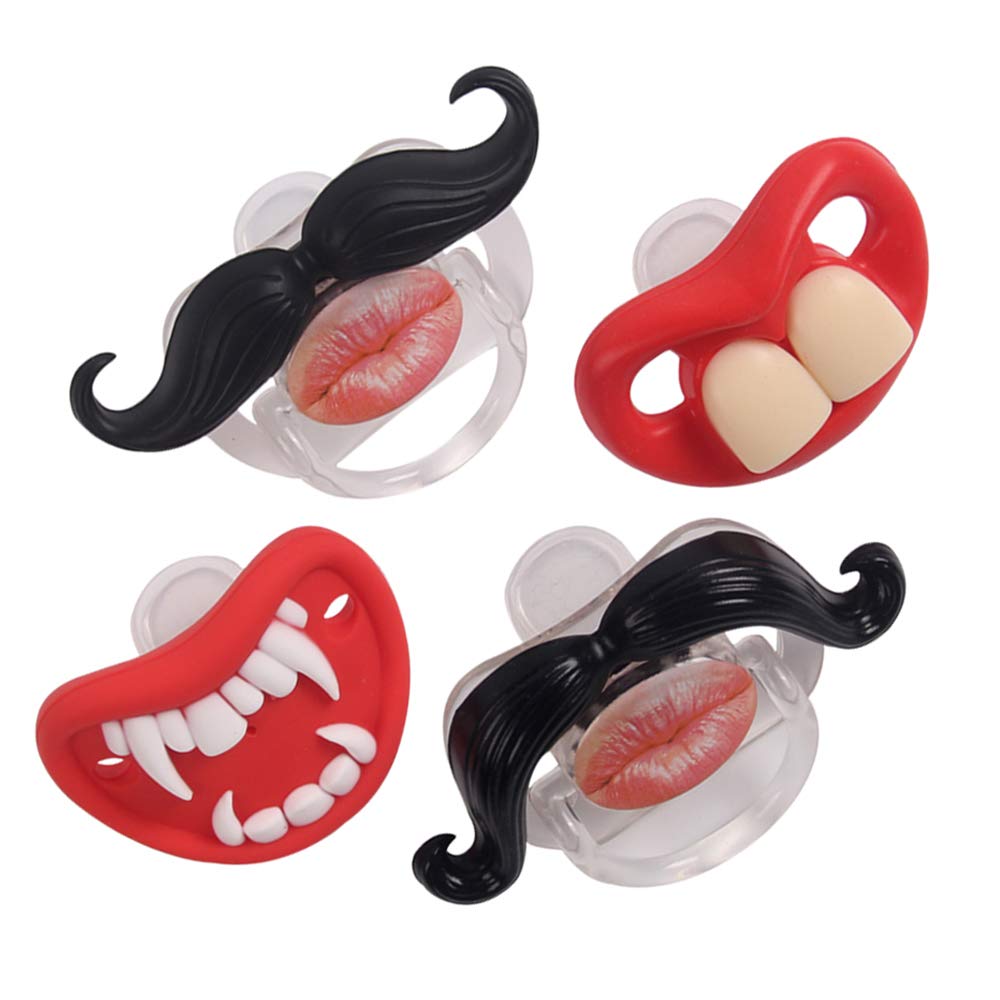 Funny Gifts for New Parents Amazon YAPROMO Funny Toddler Orthodontic Mustache Pacifiers for Babies BPA Free Latex Free Pack