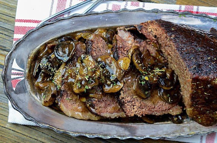 roast with mushrooms