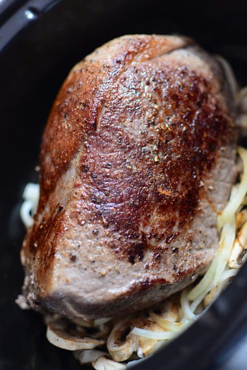 Slow Cooker Pot Roast with Au Jus Gravy