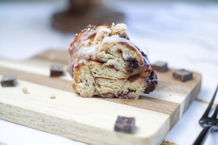 Smores Monkey Bread Recipe with Cinnamon Rolls