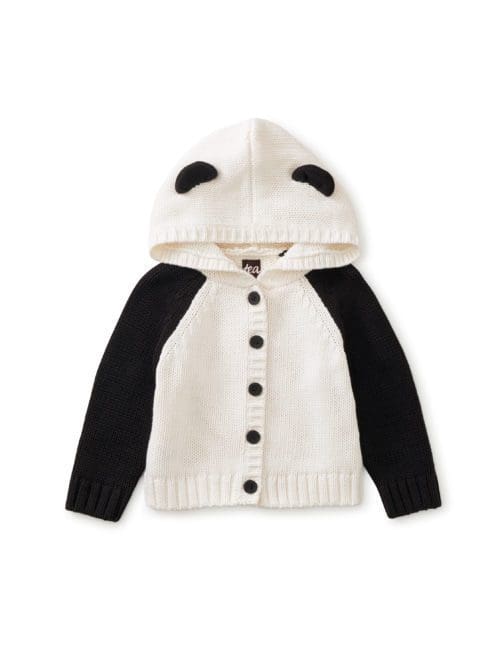 Tea Collection Panda Hooded Baby Sweater