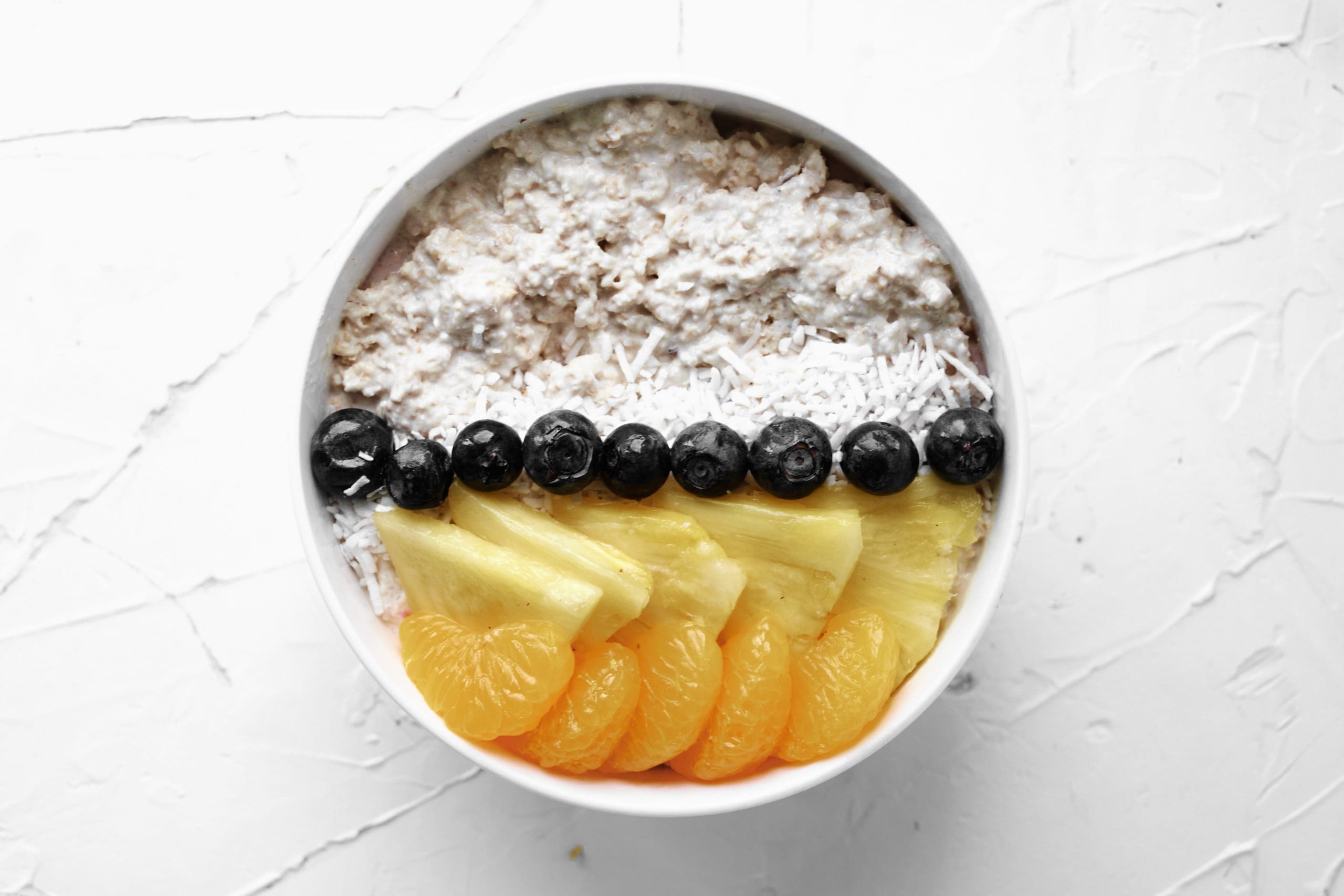 Overnight Oats with Coconut Milk and Chia Seeds Breakfast Food