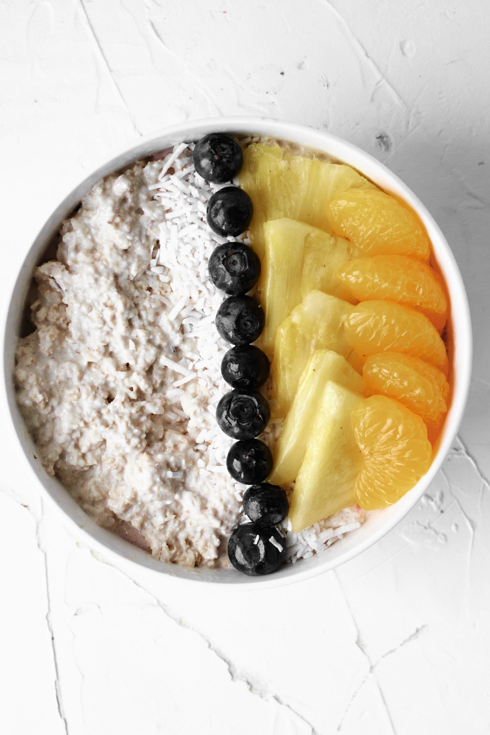 Overnight Oats with Coconut Milk and Chia Seeds Breakfast Food